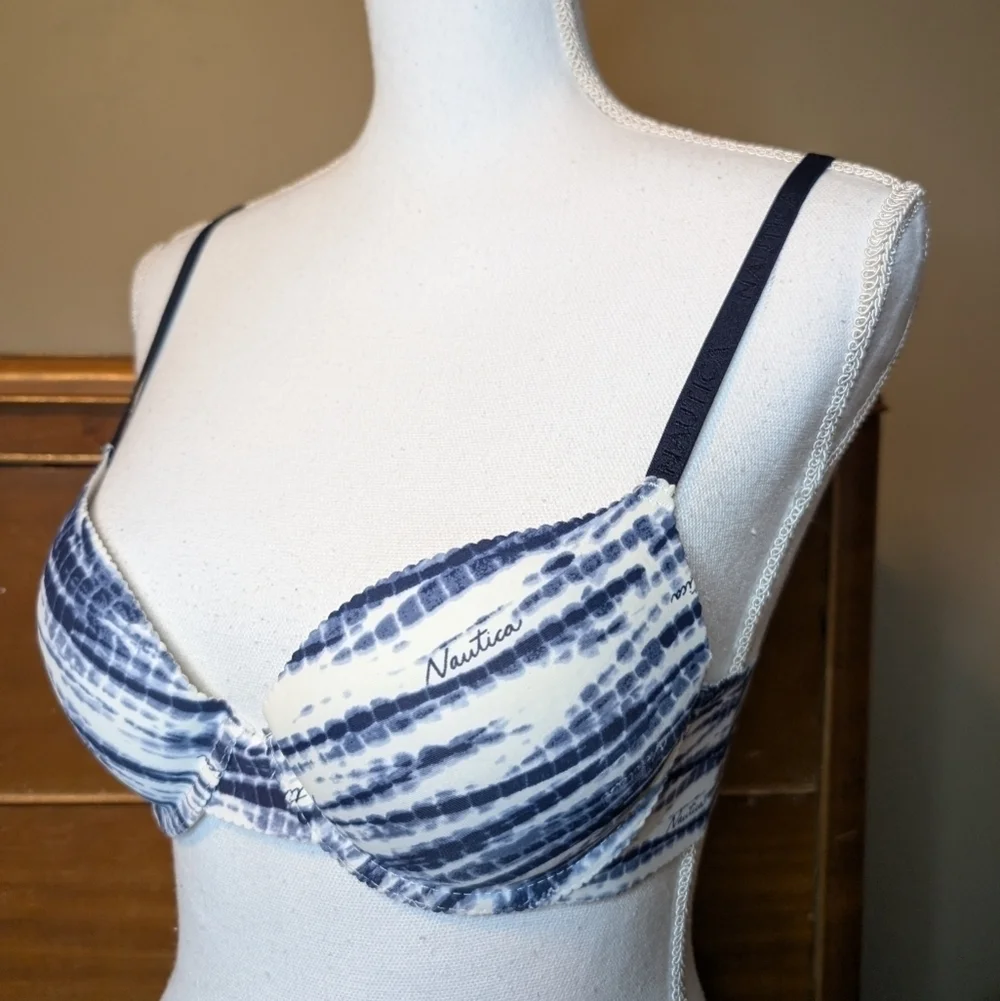Nautica Beach Tie Dye Push-Up Bra 34B